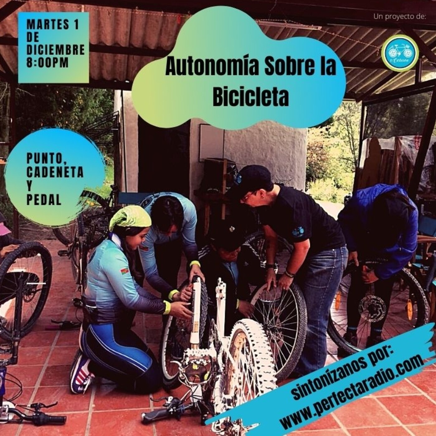 Punto, cadeneta y pedal