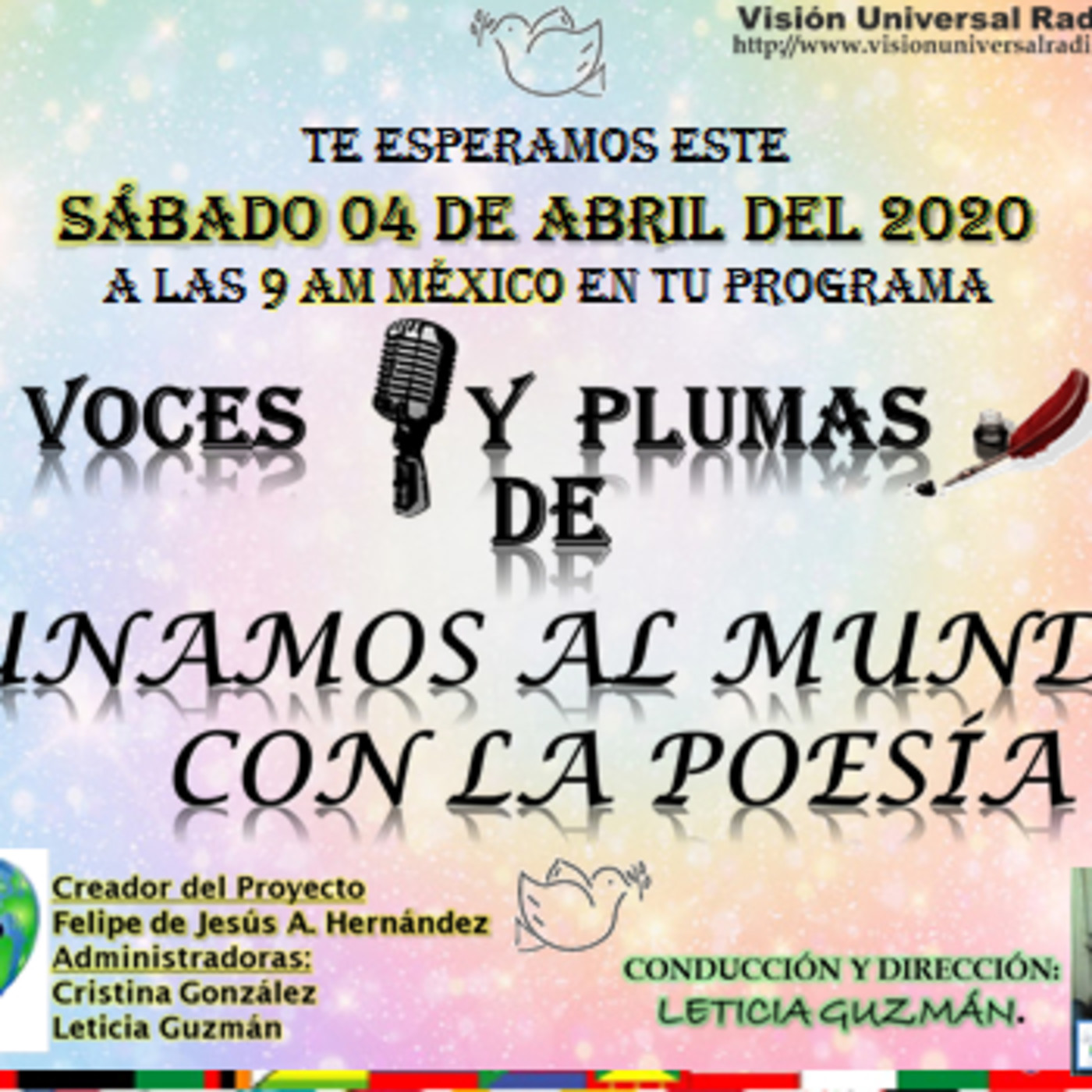 VOCES Y PLUMAS DE UNAMOS AL MUNDO CON LA POESÍA