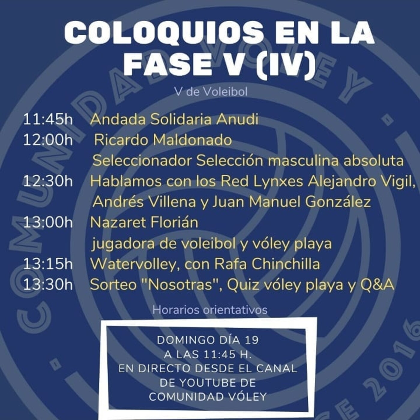 Coloquios confinados