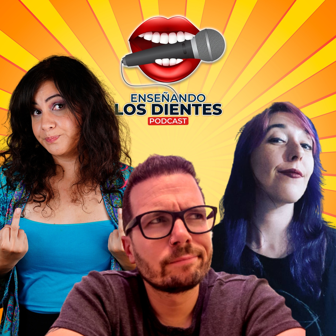 Enseñando los dientes