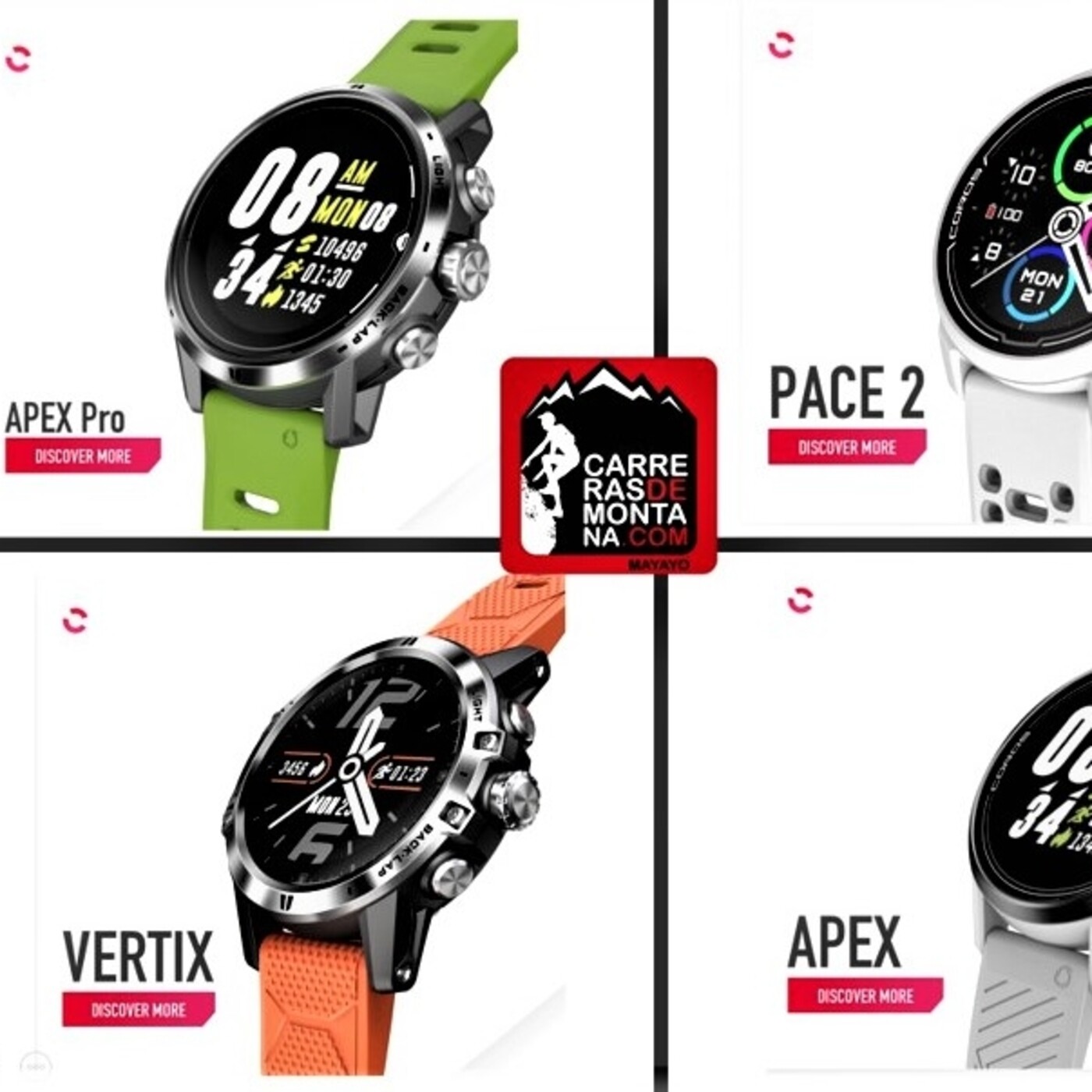 RELOJ GPS COROS 2021: Coros Vertix, Apex Pro, Apex y Pace 2. Análisis gama completa en Radio Trail Mayayo.