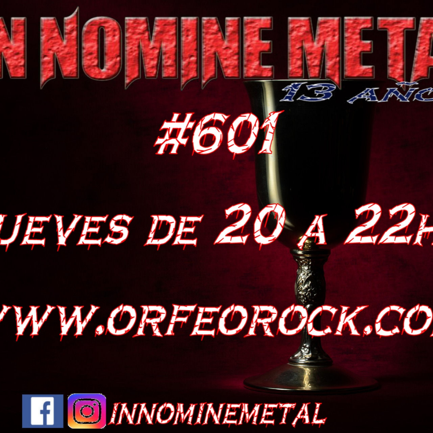 In Nomine Metal 601 - Jueves 16-12-2021 episode artwork