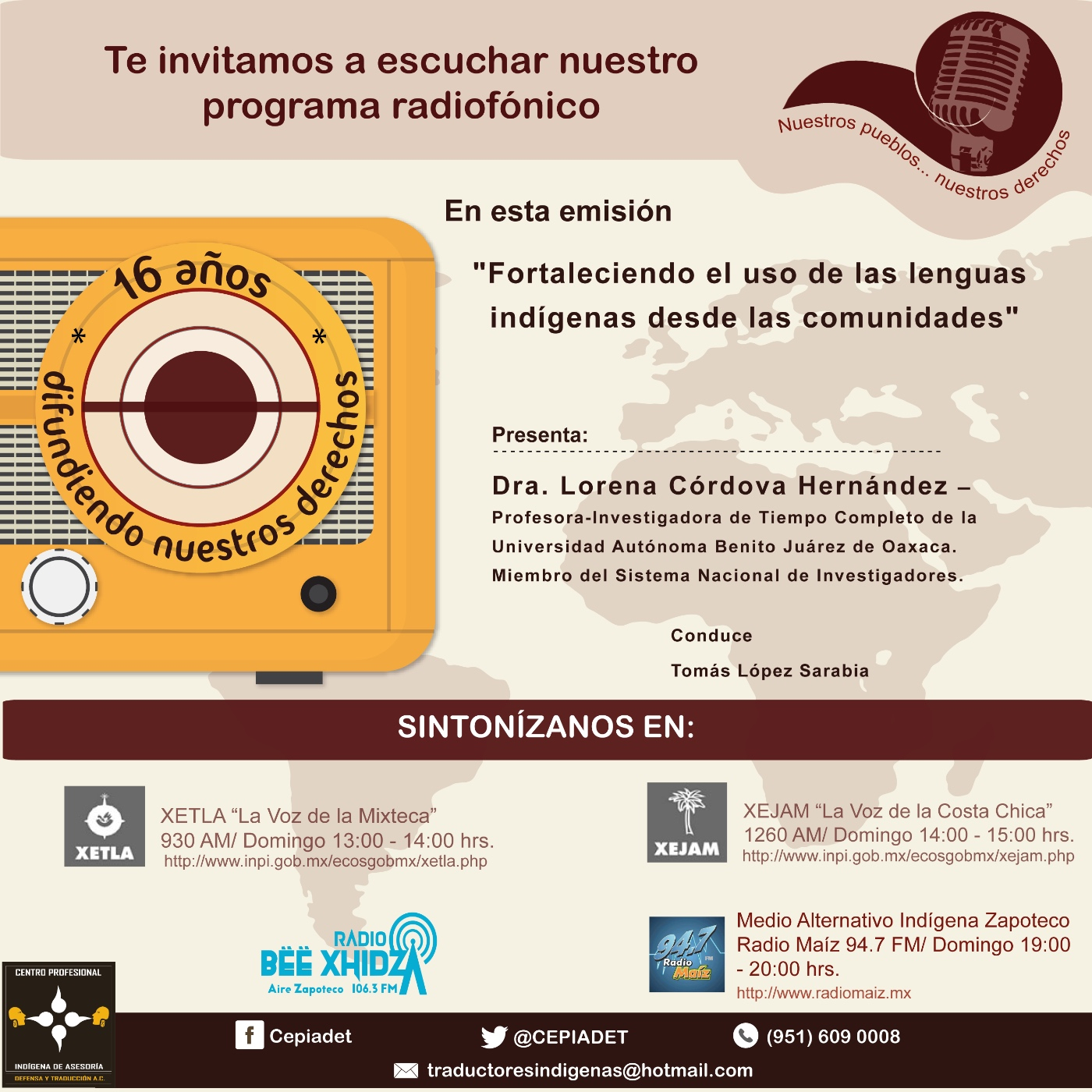 "Fortaleciendo el uso de las lenguas indígenas desde las comunidades" episode artwork