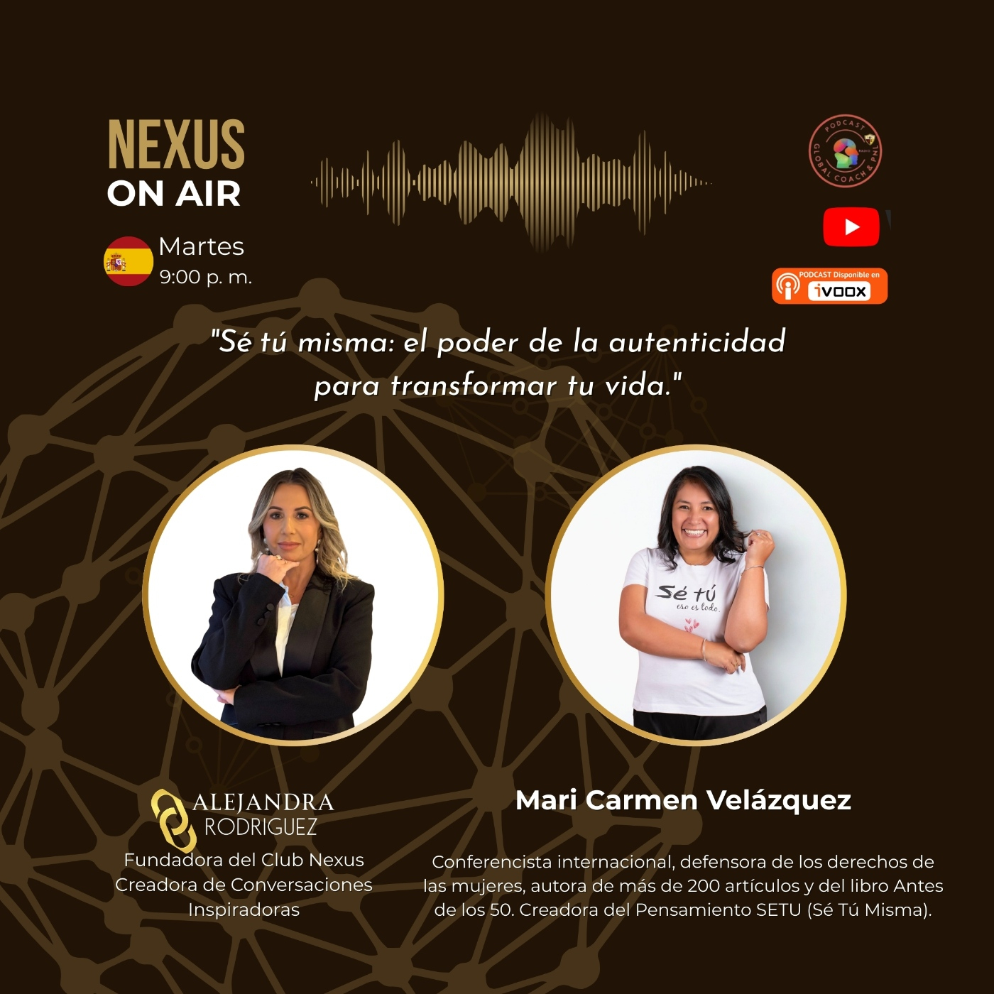 "Sé tú misma: el poder de la autenticidad para transformar tu vida" Mari Carmen Velázquez episode artwork