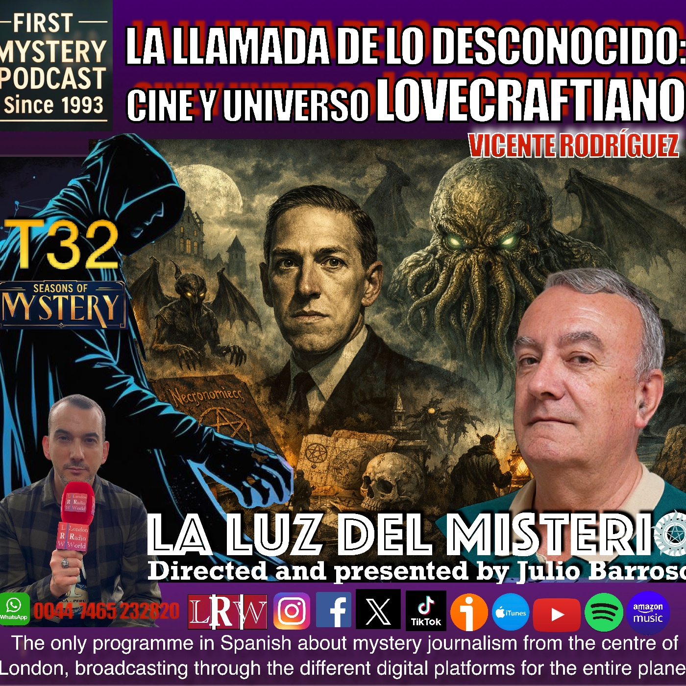 LA LLAMADA DE LO DESCONOCIDO: CINE Y UNIVERSO LOVECRAFTIANO CON VICENTE RODRÍGEZ/LOS SUEÑOS CON MIGUEL CINTAS.