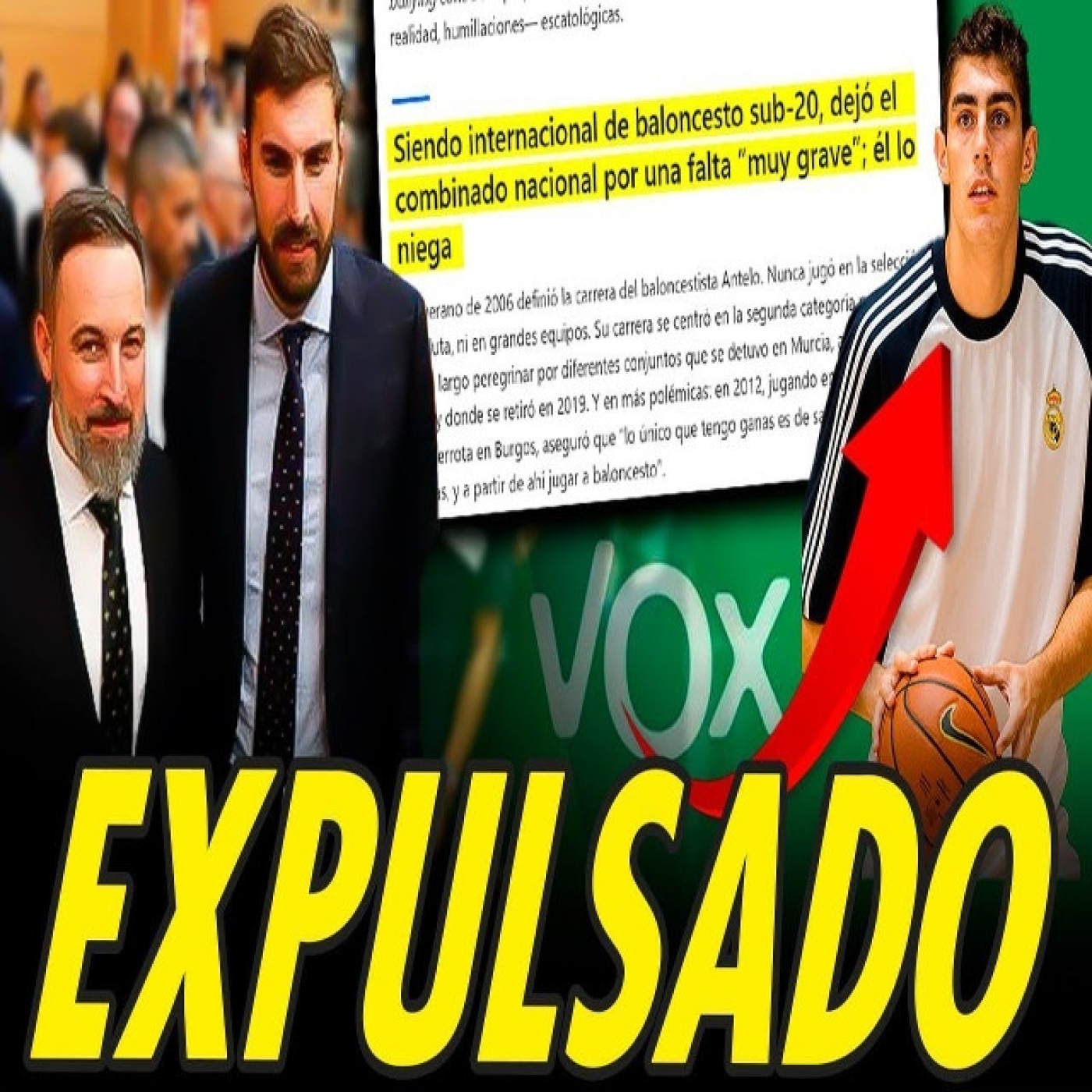 JOSÉ ÁNGEL ANTELO (VOX) EXPULSADO DE ESPAÑA POR ACOSO