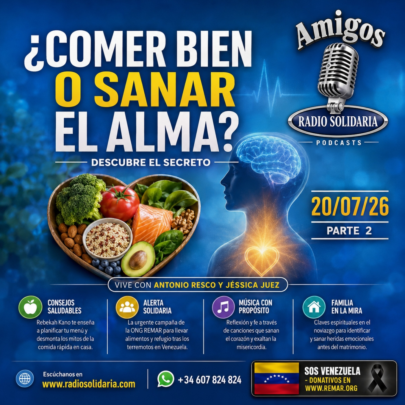 ¿Comer bien o sanar el alma? Descubre el secreto | Amigos 20/07/26 P2
