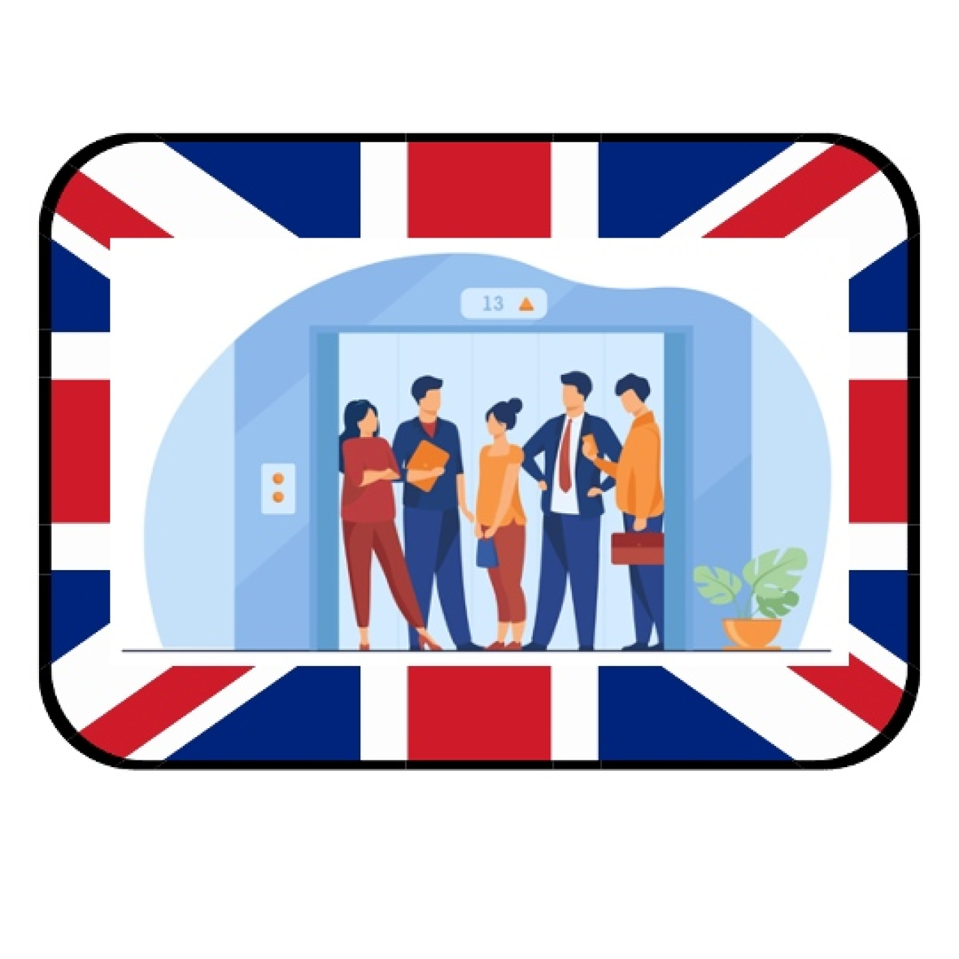 Elevate your English. The art of the elevator pitch episode artwork