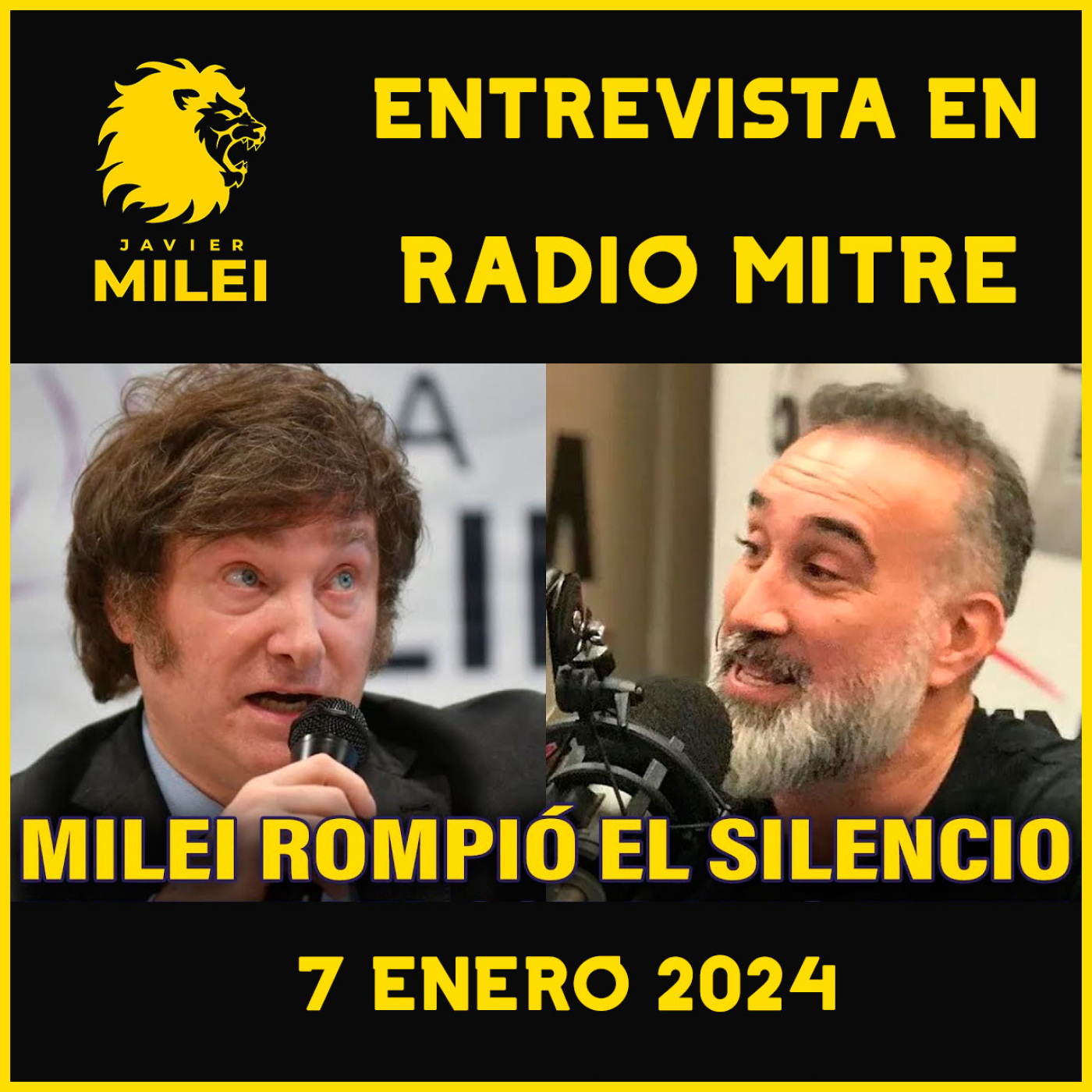 cover of episode Audios Javier Milei. El presidente Milei habló en Radio Mitre sobre la gobernabilidad, el DNU e intento de boicot