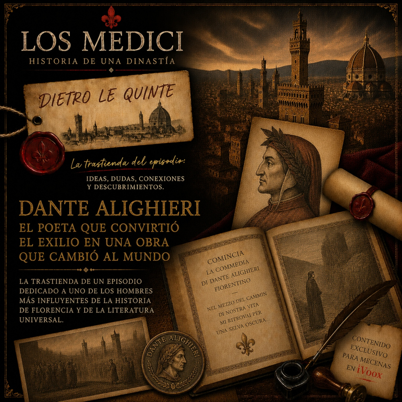 Dietro le quinte - Dante Alighieri, el poeta que convirtió el exilio en una obra que cambió al mundo. - Episodio exclusivo para mecenas
