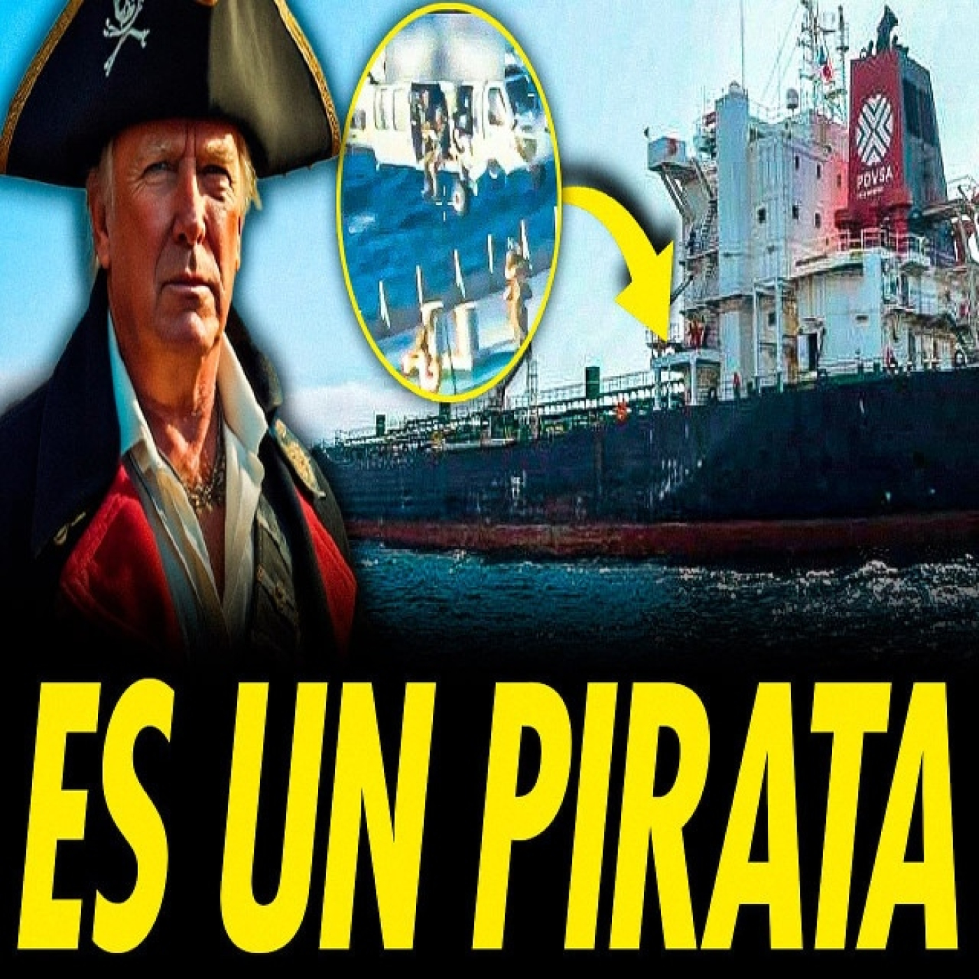 TRUMP PIRATA ROBA PETRÓLEO A VENEZUELA