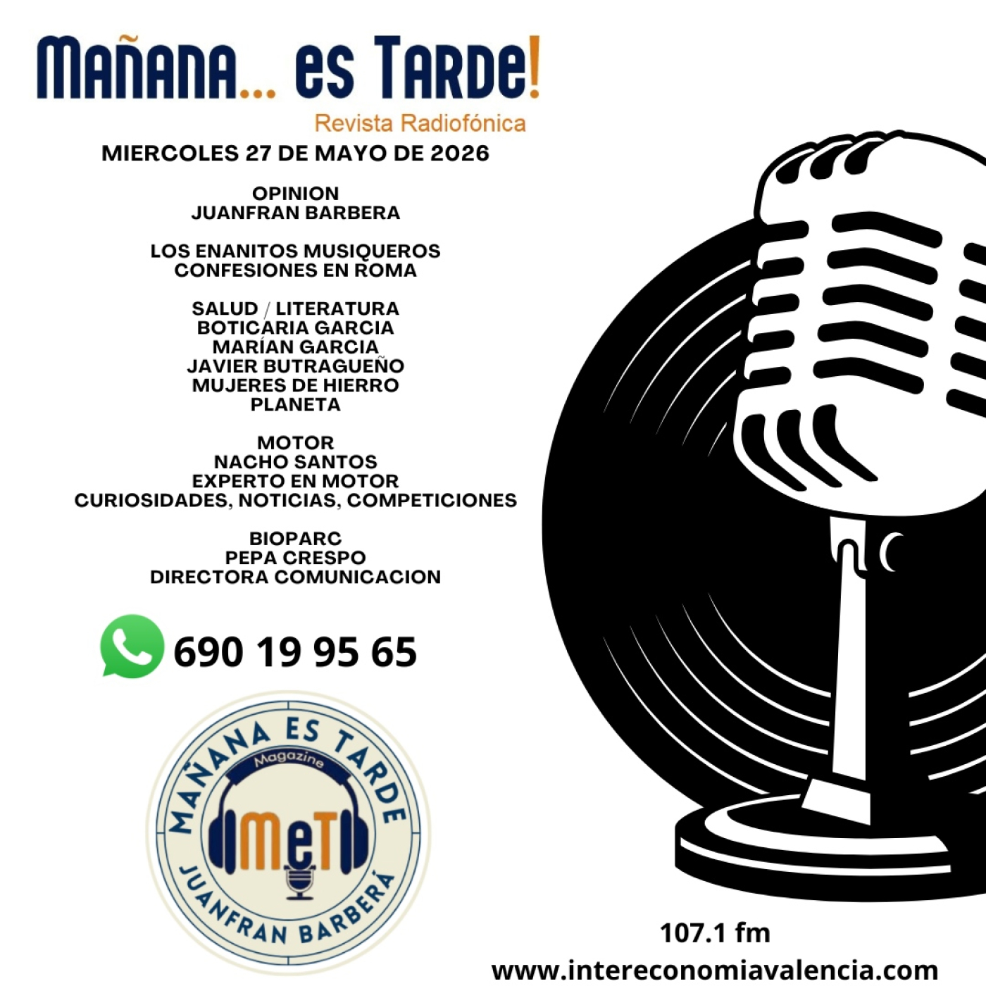MAÑANA ES TARDE!!! MET 27 DE MAYO DE 2026 MUJERES DE HIERRO MARIAN Y JAVIER, EL MOTOR CON NACHO Y LA VISITA A BIOPARC episode artwork