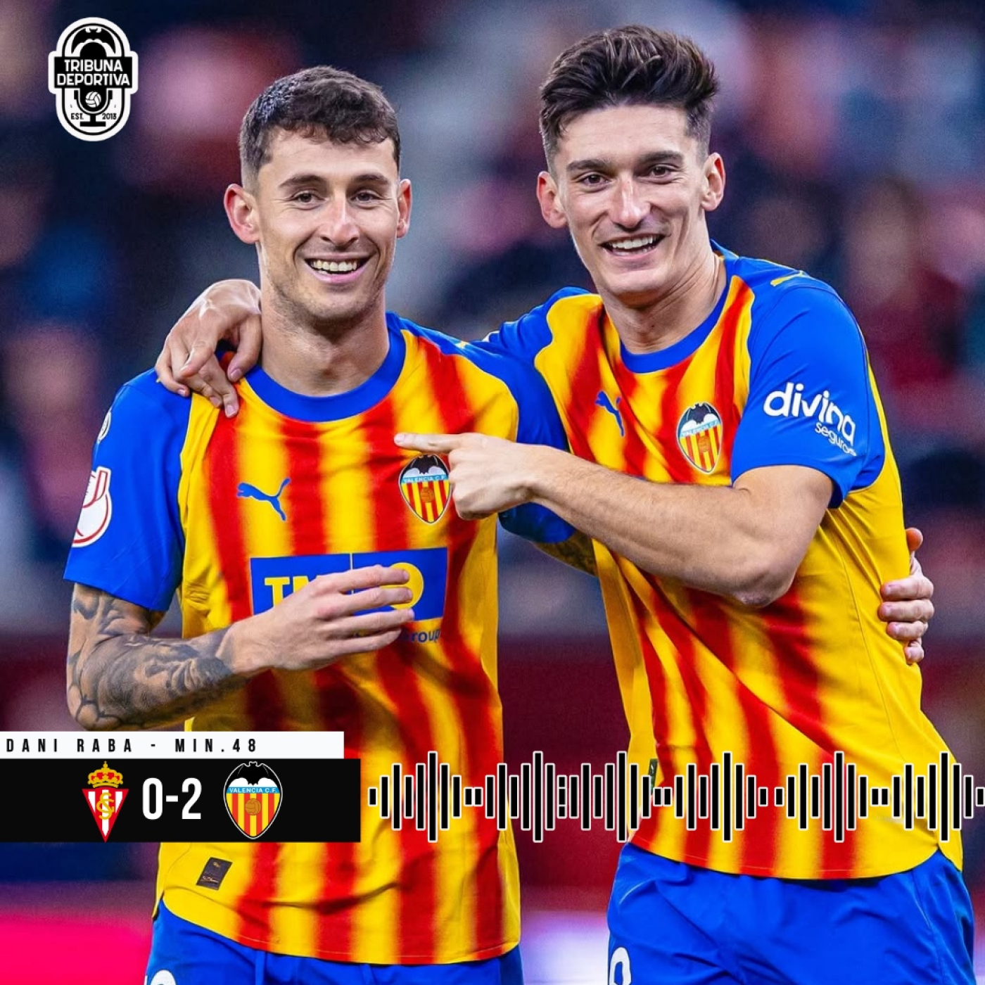 GOL | Dani Raba Real Sporting 0 - 2 Valencia CF Copa del Rey Dieciseisavos