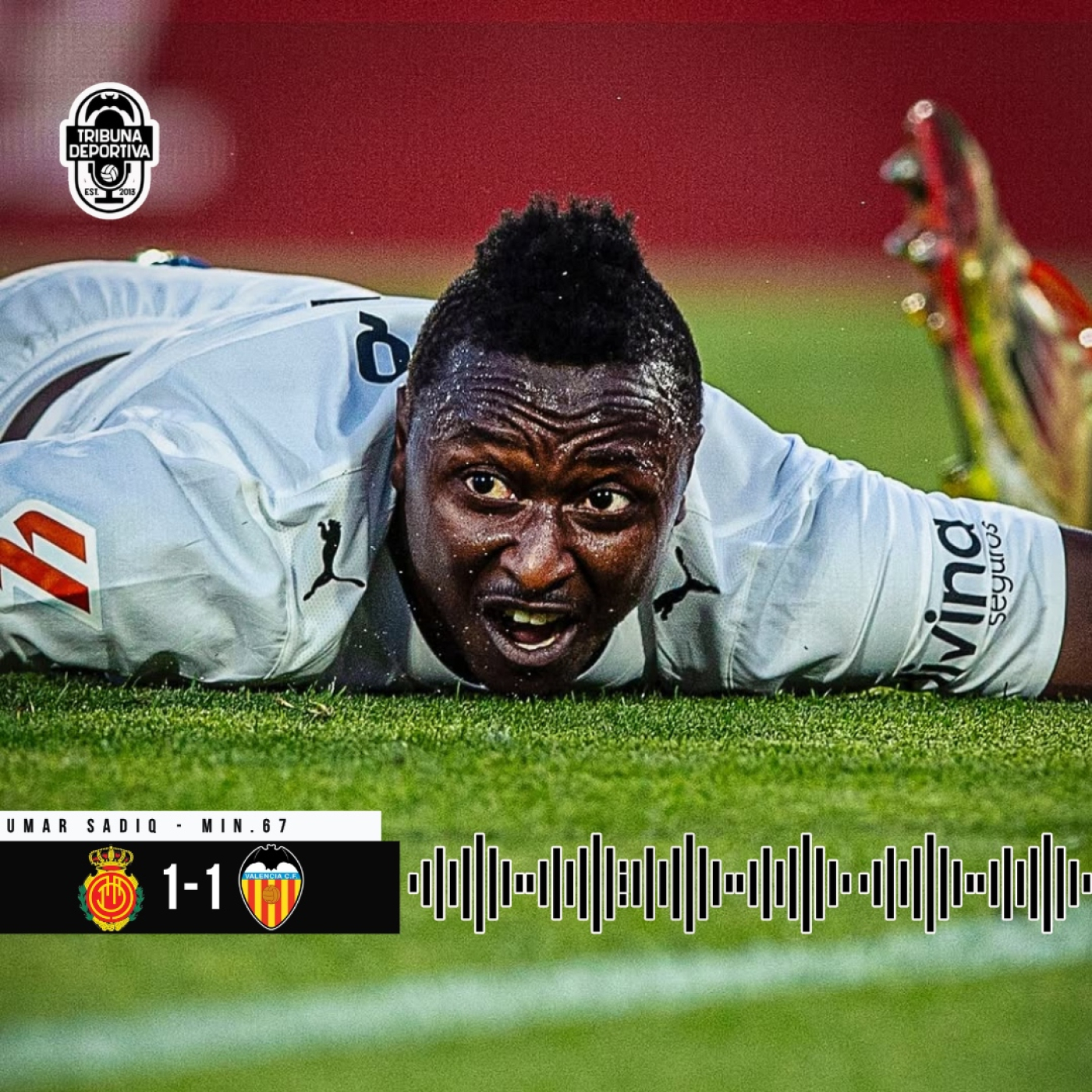 GOL | Sadiq Umar RCD Mallorca 1 - 1 Valencia CF J33