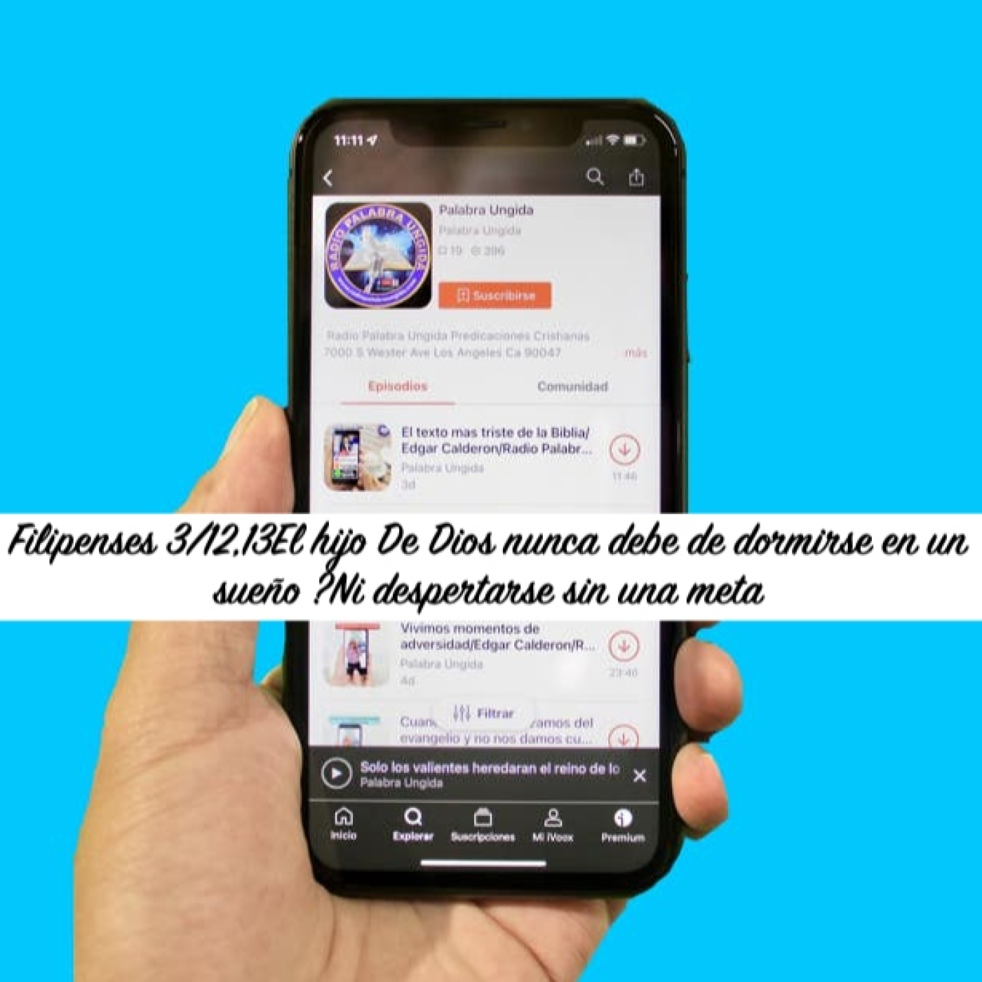 Filipenses 3:12,13/El hijo De Dios nunca debe de dormirse en un sueño /Ni despertarse sin una meta episode artwork