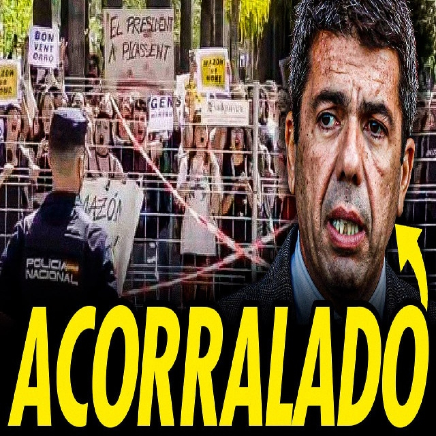 Mazón acorralado: usa a la policía para evitar al pueblo