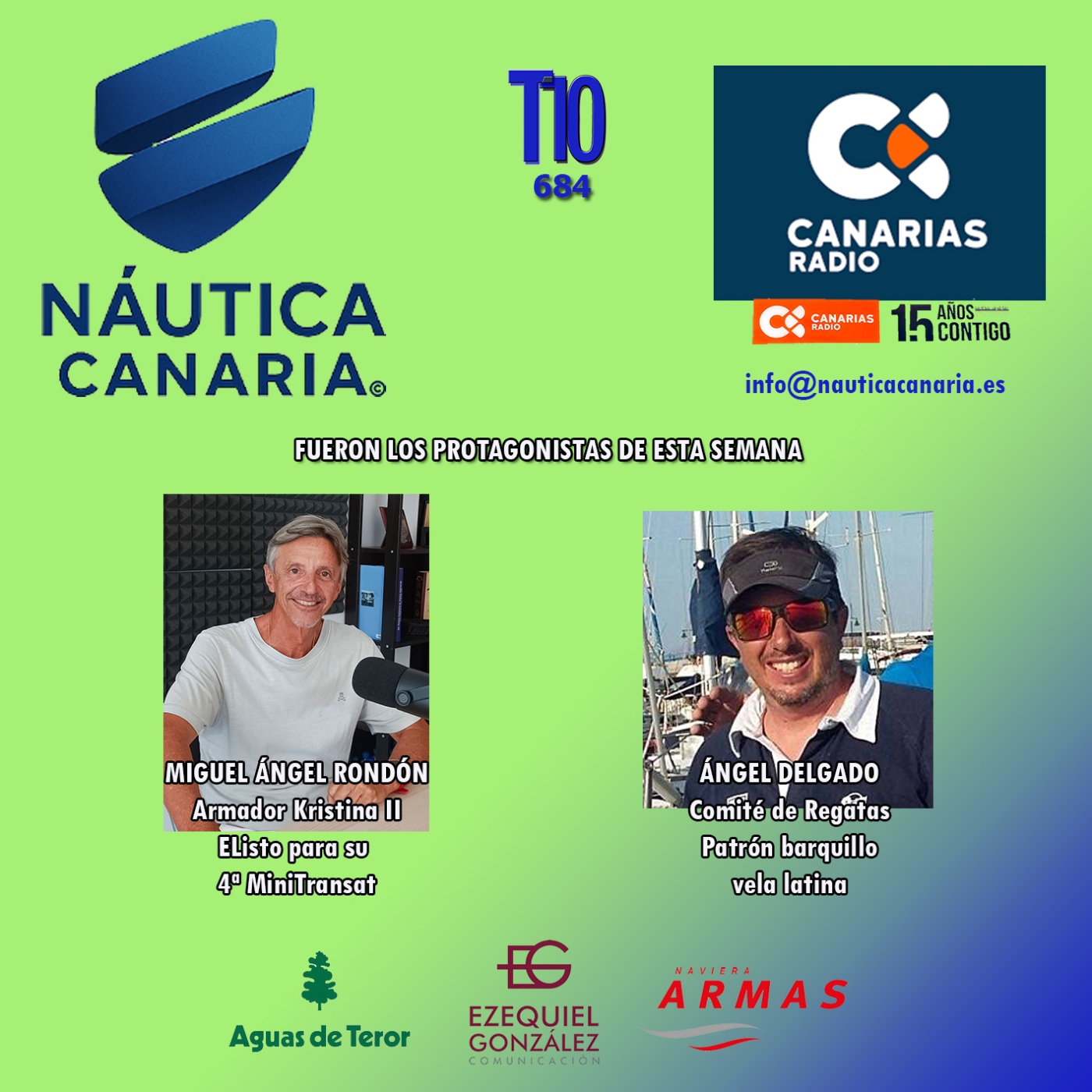 Náutica Canaria.--- La Radio Canaria.- Entrevistamos a Miguel Ángel Rondón y a Ángel Delgado.-- T10 684 episode artwork