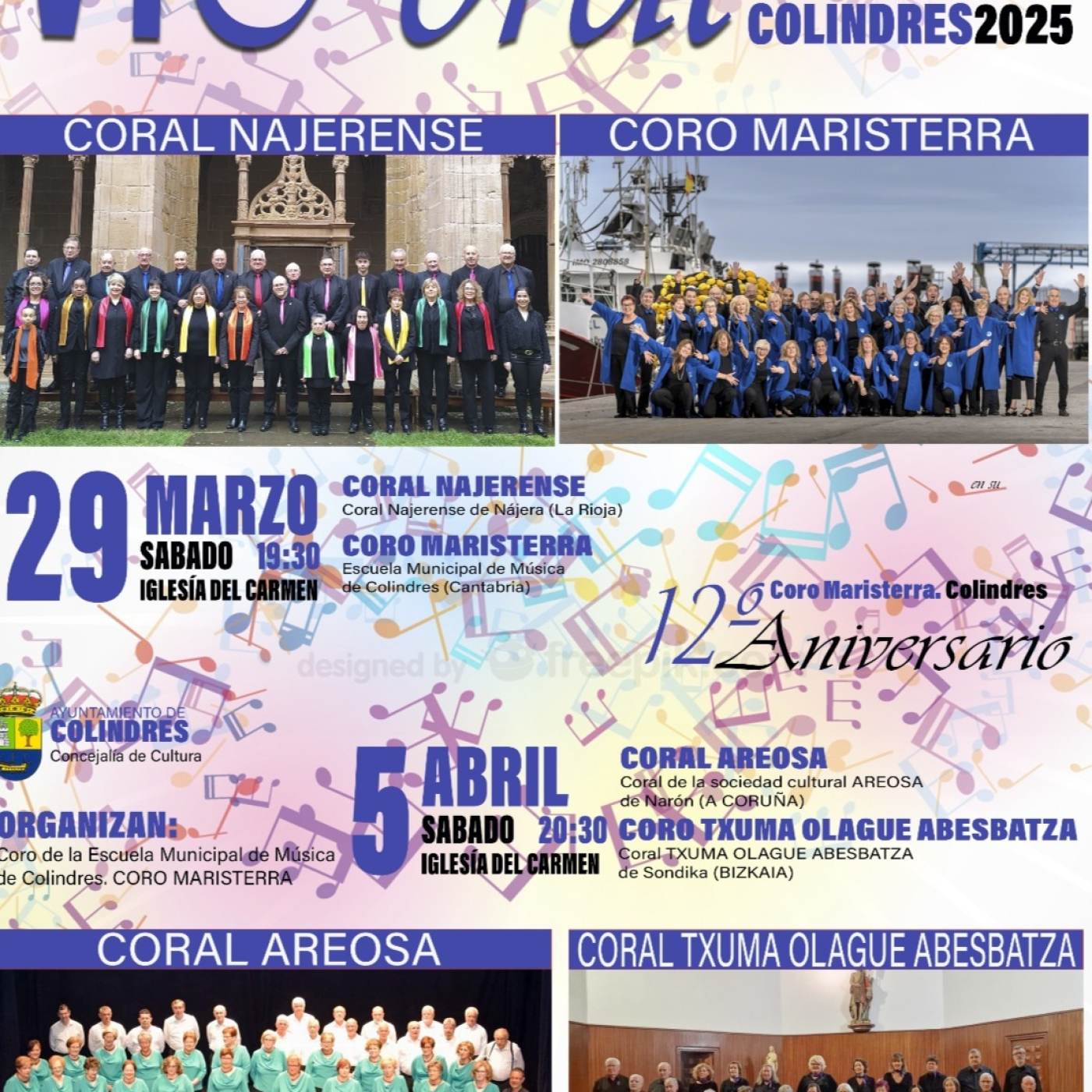 La sexta edición de la Muestra Coral de Colindres se celebra los días 29 de marzo y 5 de abril en la Iglesia del Carmen episode artwork