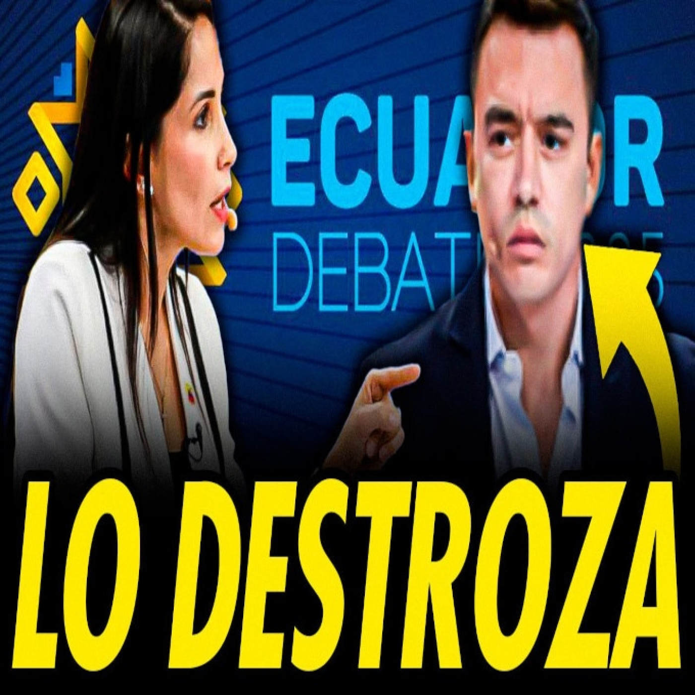 Noboa en crisis: luisa gonzález lo destroza en el debate presidencial