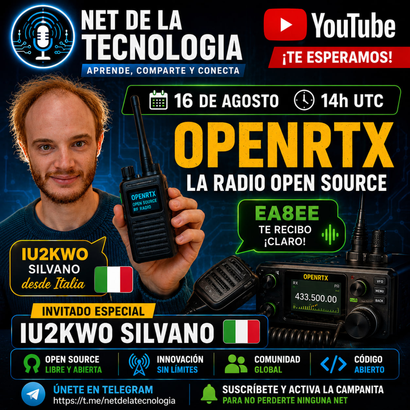#539 La Radio open source OPENRTX por IU2KWO Silvano episode artwork