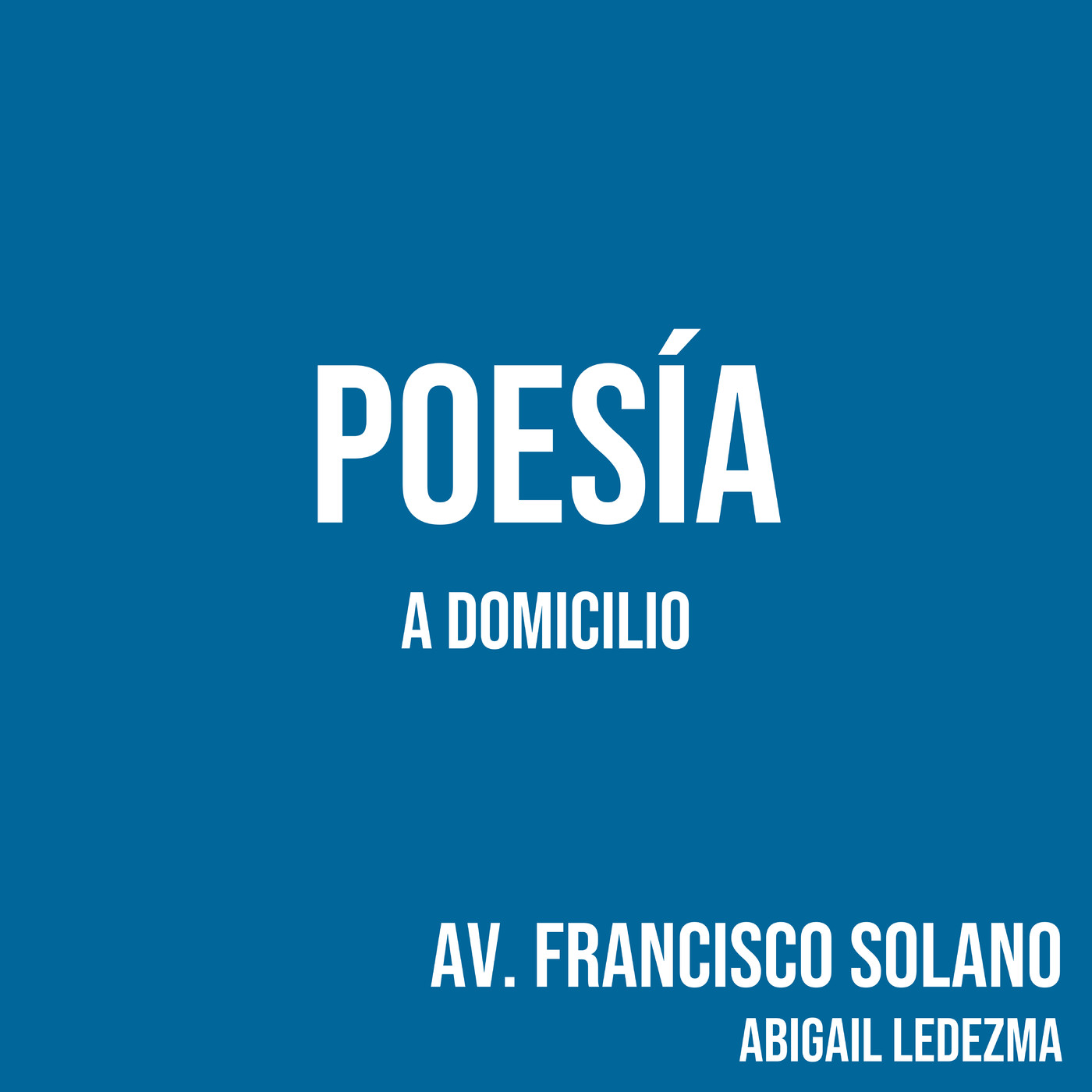 Poesía a domicilio