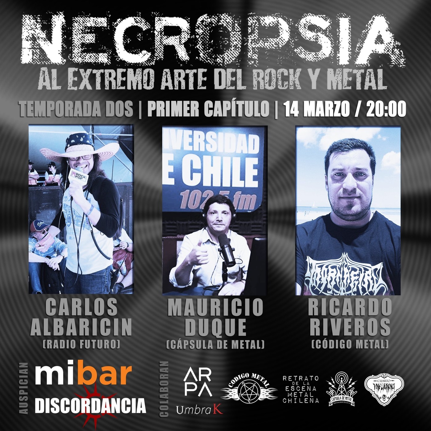 Necropsia al Extremo Arte del Rock y Metal