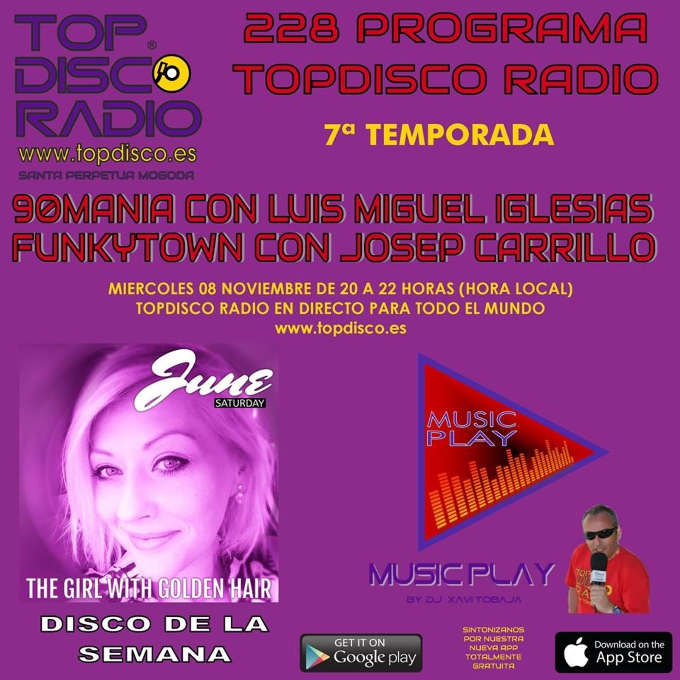 228 Programa Topdisco Radio - Music Play - Funkytown - 90Mania - 08.11.17 episode artwork