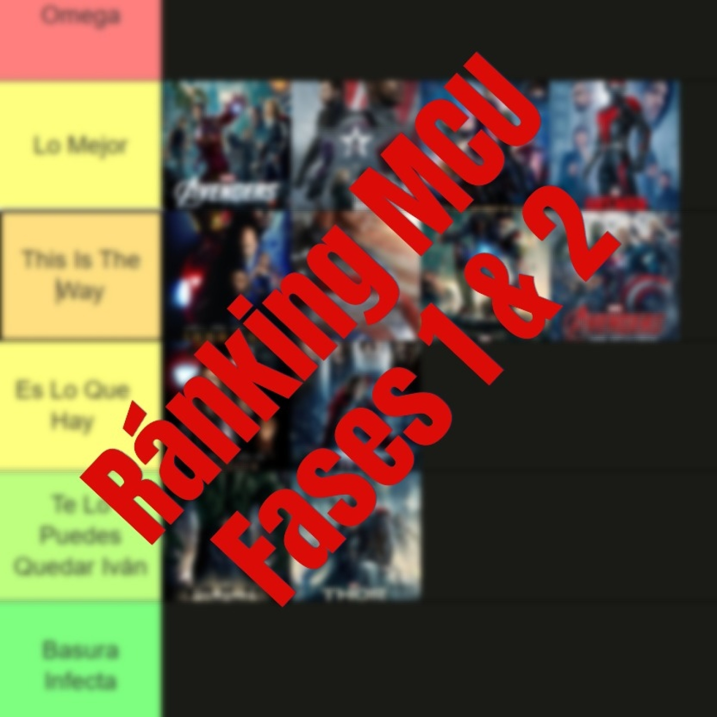 MSN T6E8 - Ránking: UCM Fases 1 & 2