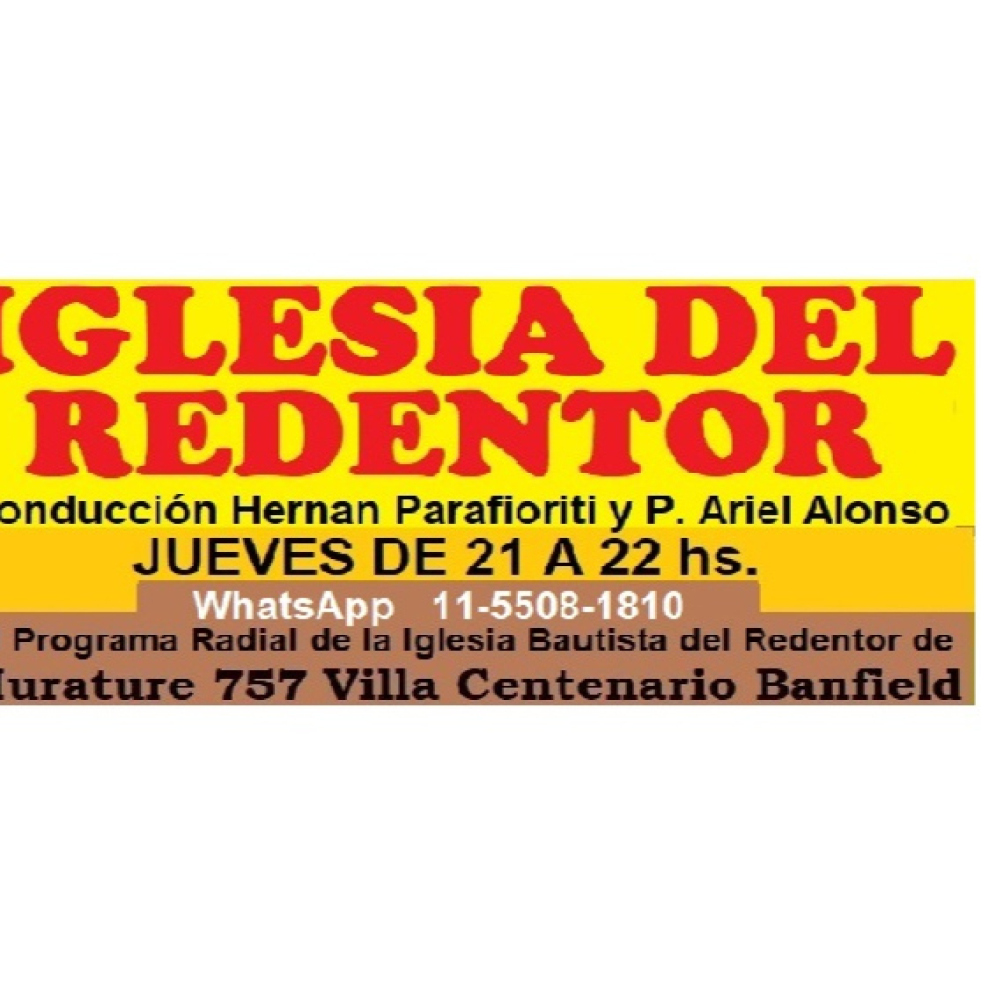 IGLESIA DEL REDENTOR – Jueves 18-06-2026 Programa N° 65 episode artwork