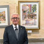 Entrevista al acuarelista Arturo Marín Guerrero, por su exposición 'Crónicas granadinas'.