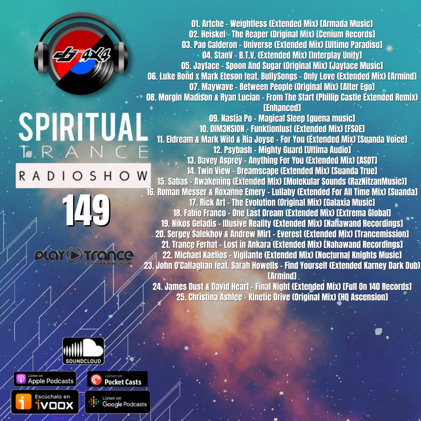 DJ 4x4 Pres. Spiritual Trance Radioshow 149 18-04-23 episode artwork