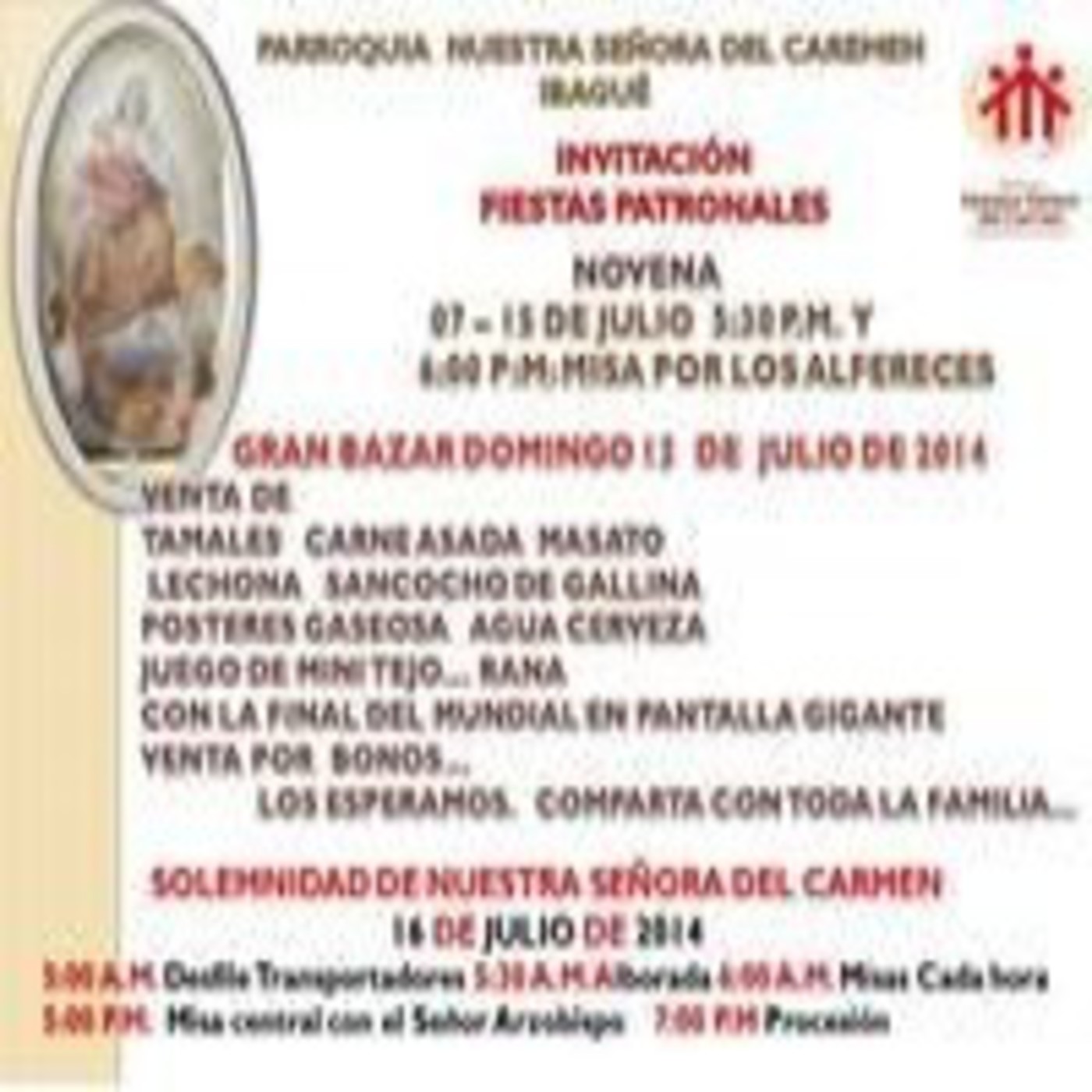 16 JULIO AUDIOEFEMERIDES VIRGEN DEL CARMELO episode artwork