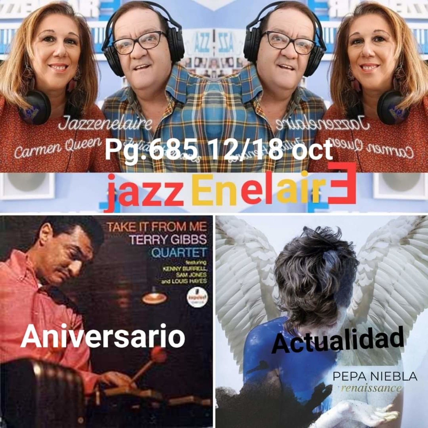 Jazzenelaire prog.nº685 STANDARS SEMANAL.-One Note Samba.-JAZZANIVERSARIO.-terry gibbs quartet [feat. kenny burrell, sam episode artwork