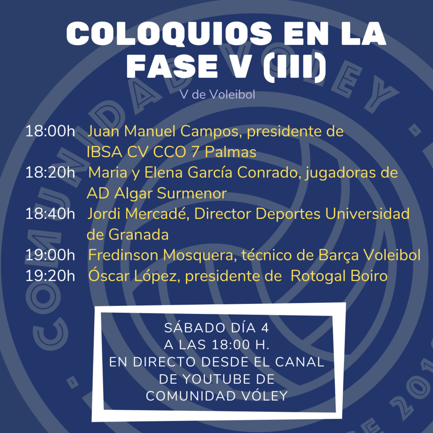 Coloquios confinados