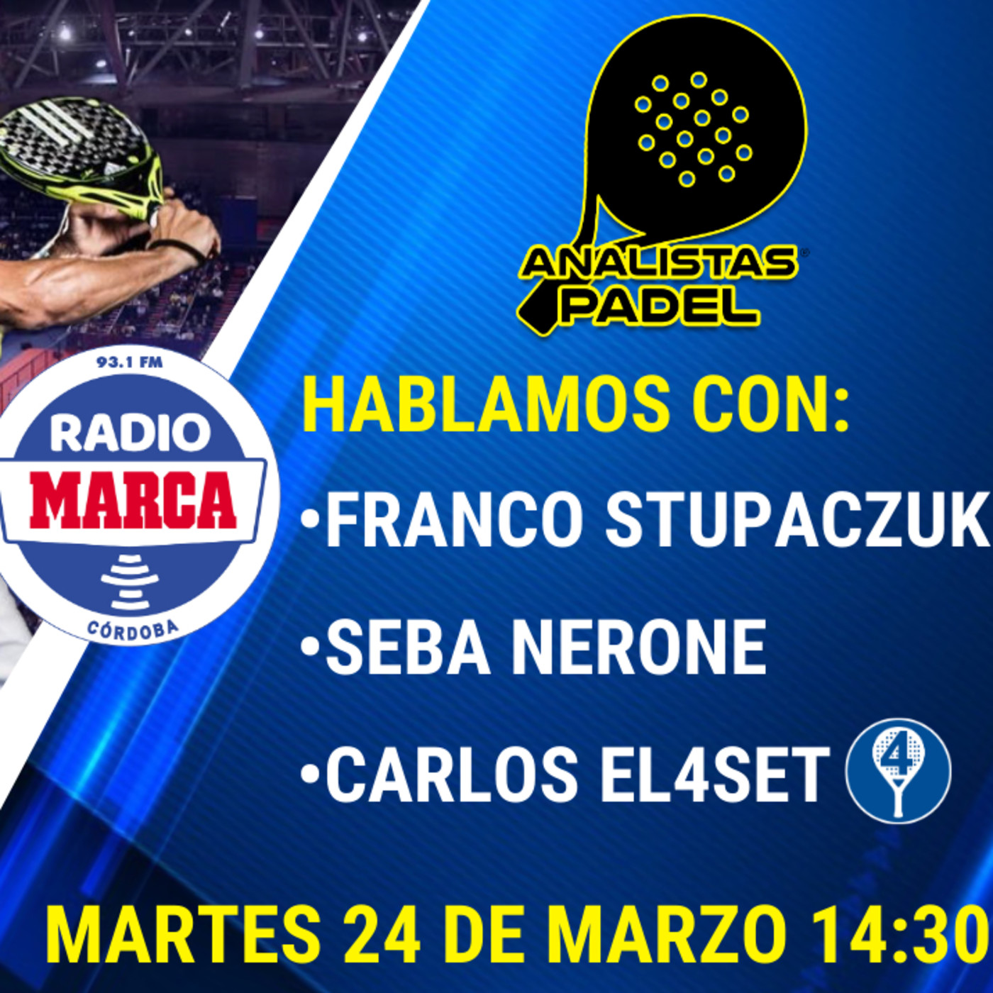 Analistas Padel en Radio Marca Córdoba