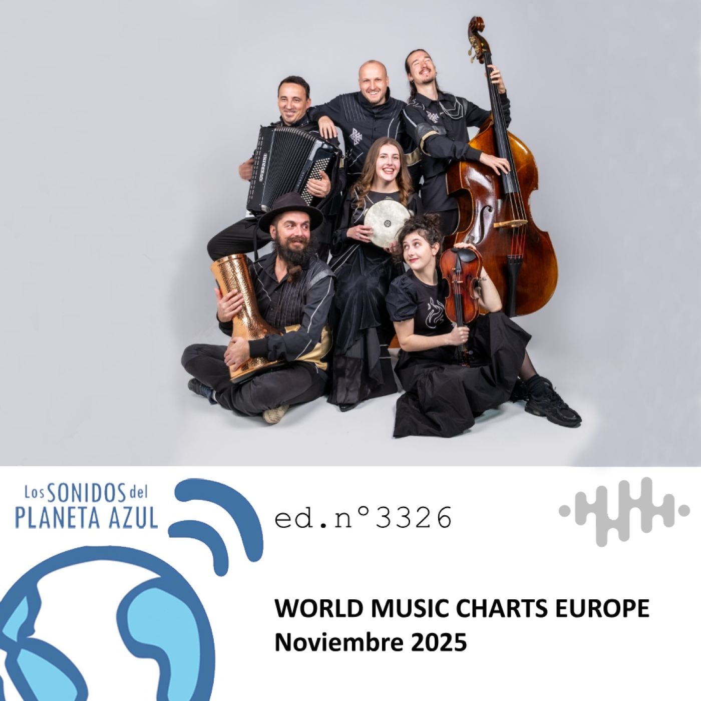 Los Sonidos del Planeta Azul 3326 - EDICIÓN EUROPEA · WORLD MUSIC CHARTS EUROPE NOVIEMBRE 2025 (01 11 2025) episode artwork