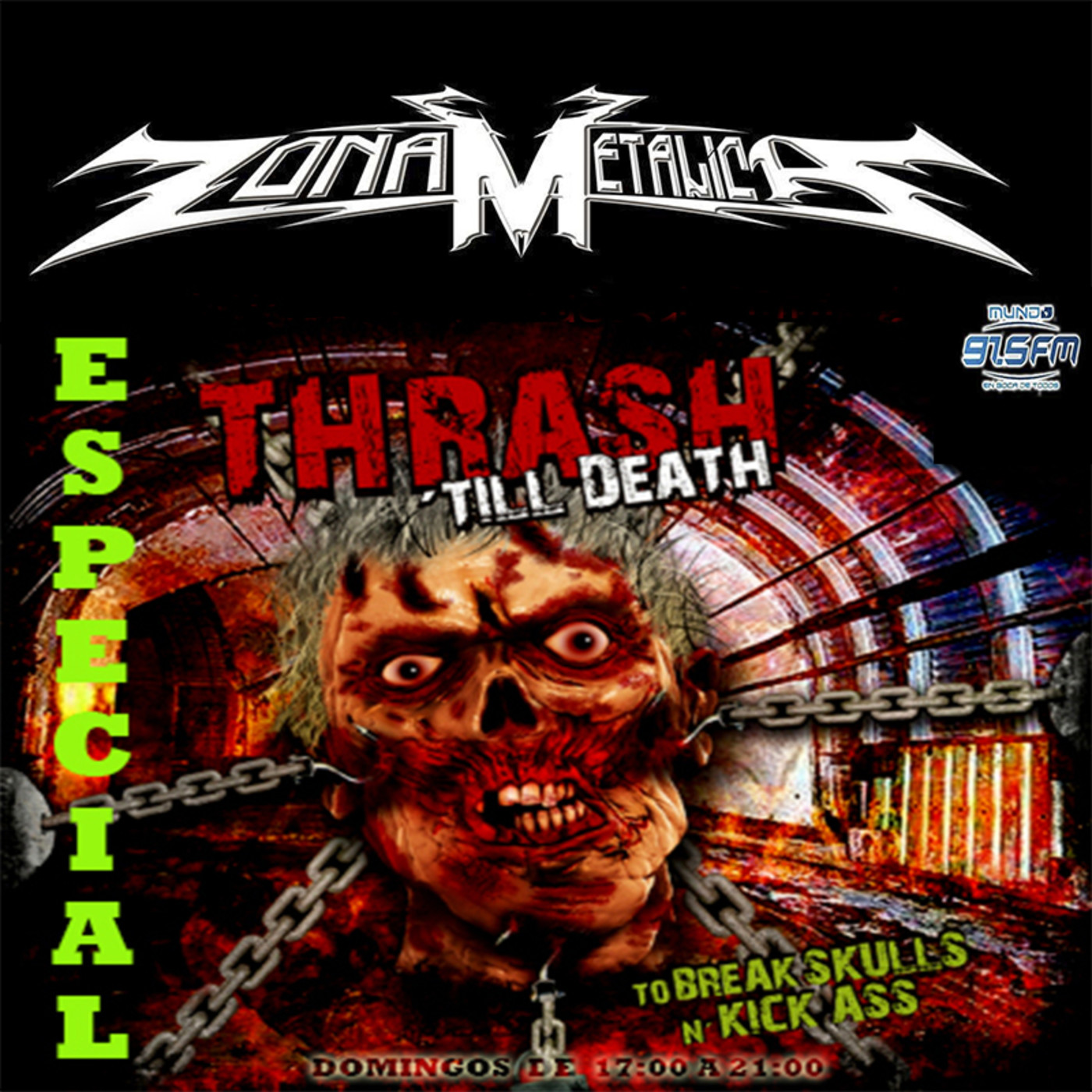 ZONA METALICA ESPECIAL DE THRASH `TILL DEATH 1- mayo - 2016 episode artwork