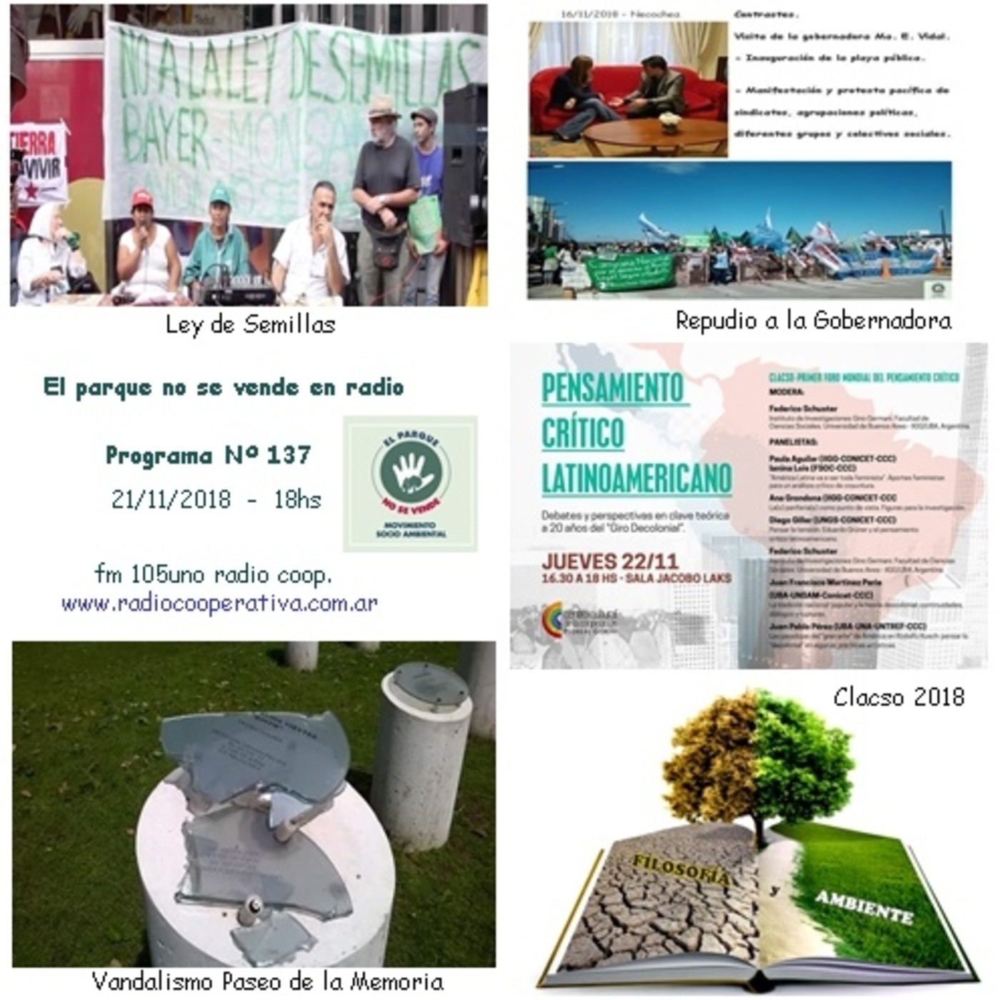 El parque no se vende en radio