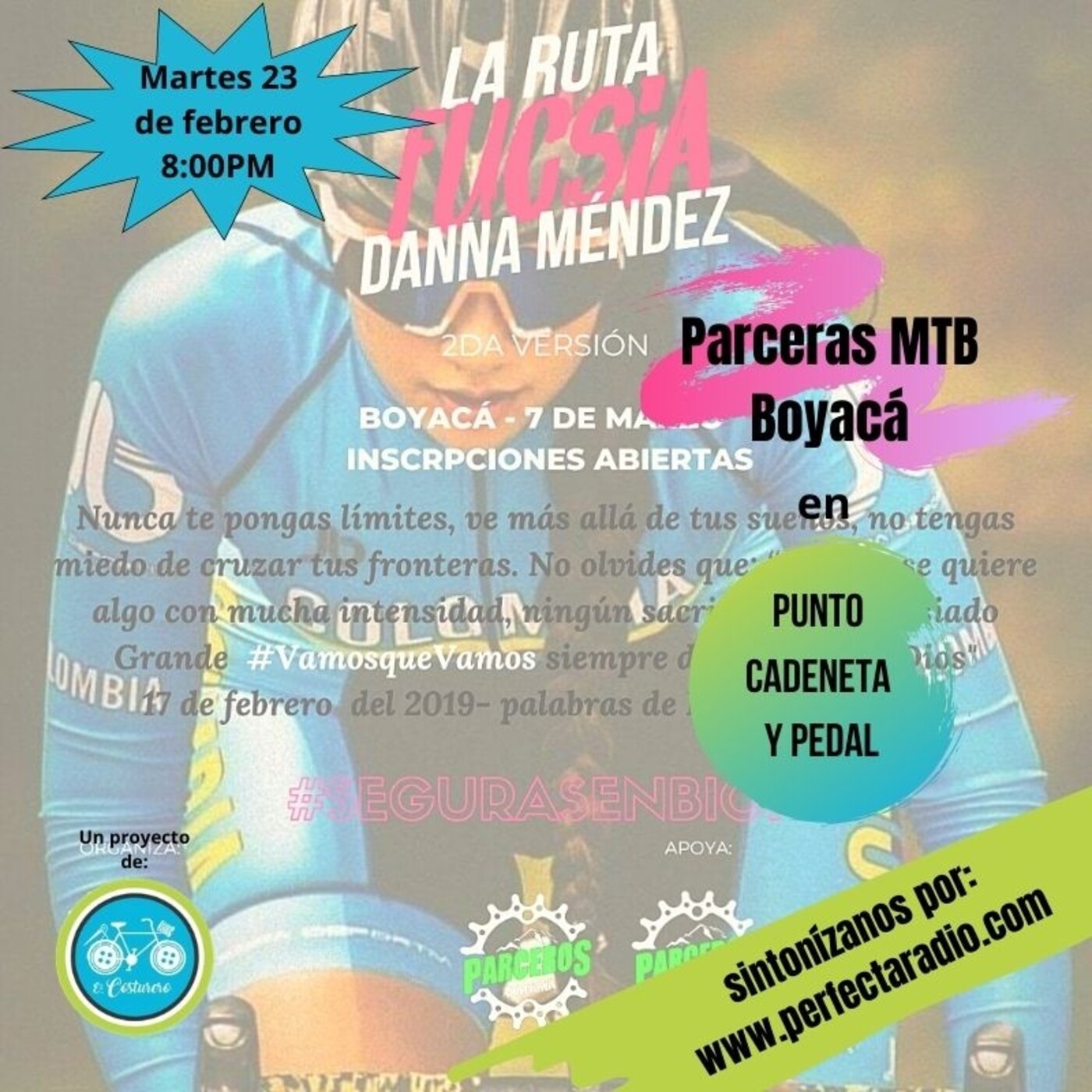 Punto, cadeneta y pedal