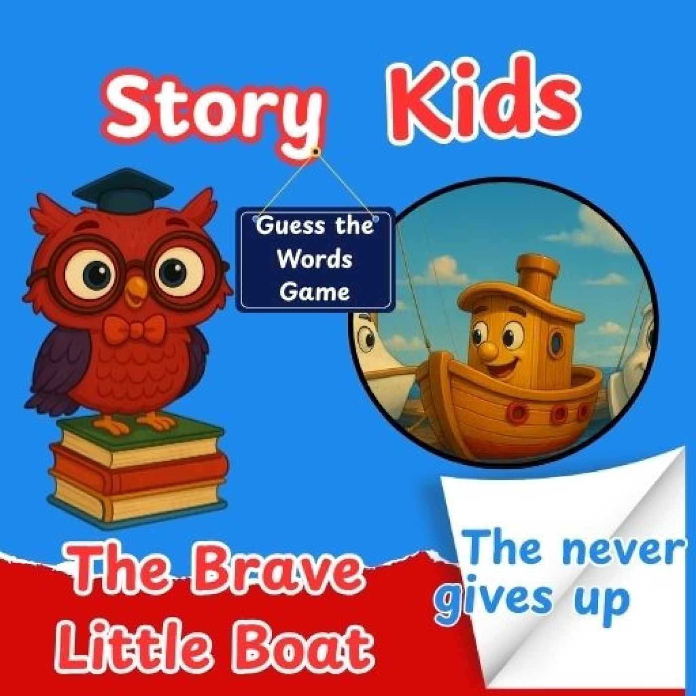 The Brave Little Boat Learns to Face His Storms | English Story + Word Game