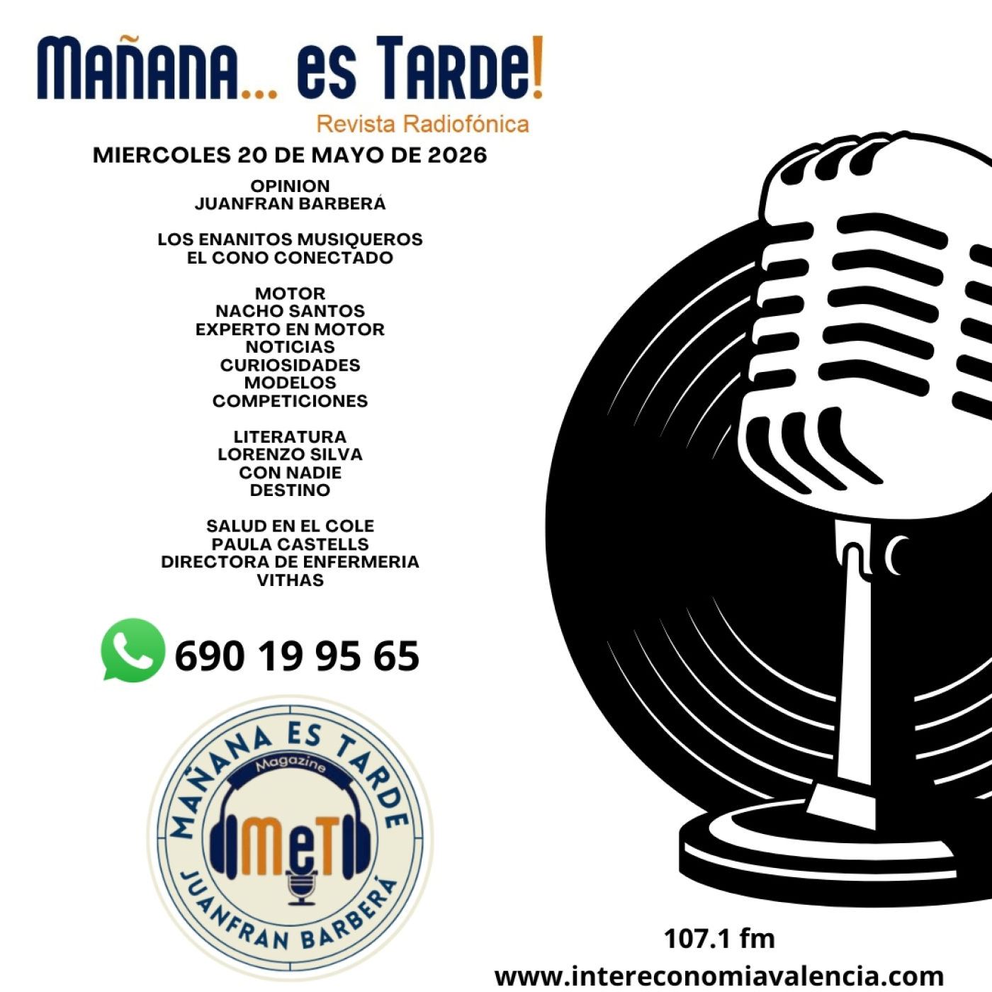 MAÑANA ES TARDE!!! MET 20 DE MAYO DE 2026 NACHO SANTOS MOTOR, LORENZO SILVA CON NOVELA Y VITHAS EN EL COLE episode artwork