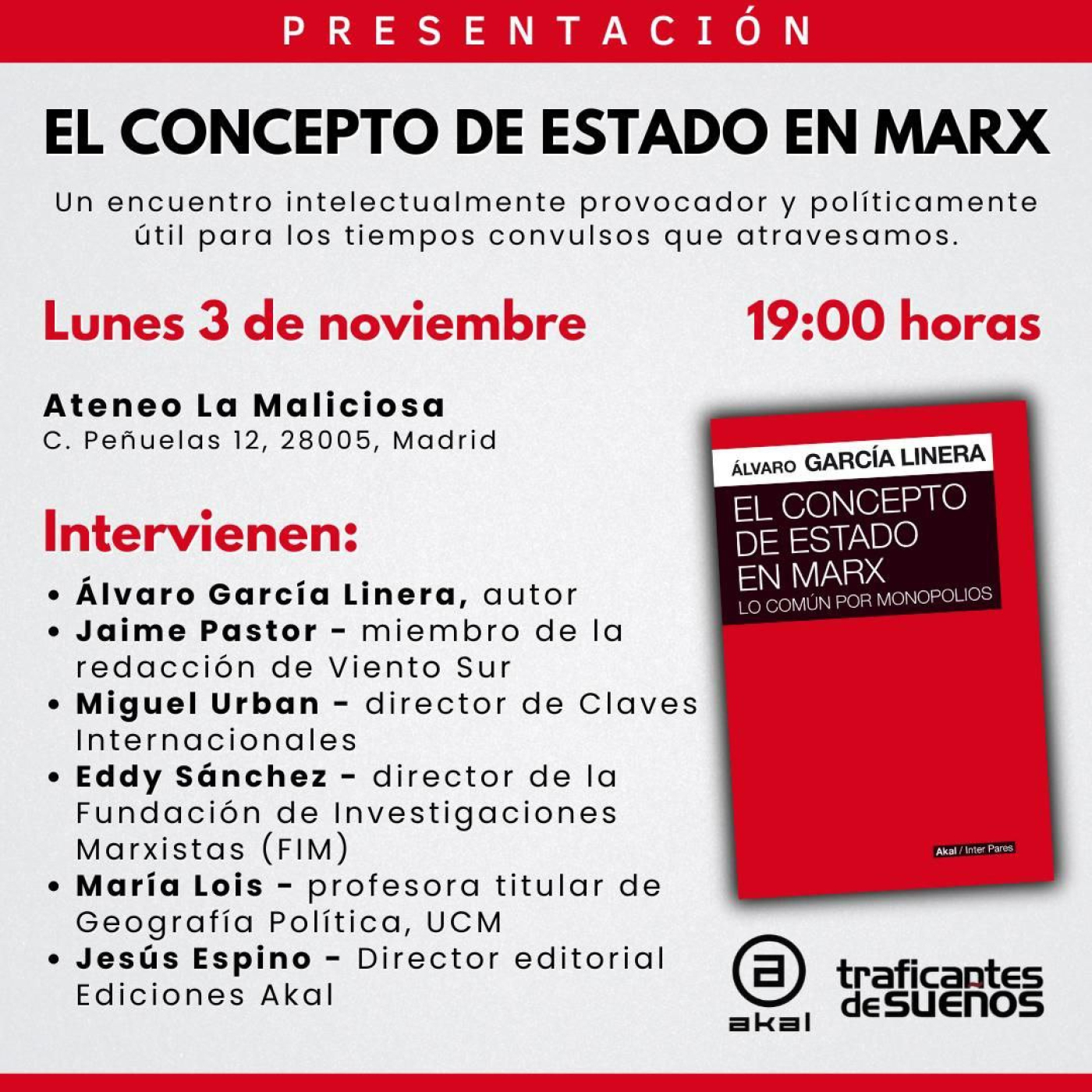 Presentación del libro El concepto de Estado en Marx. Lo común por monopolios episode artwork