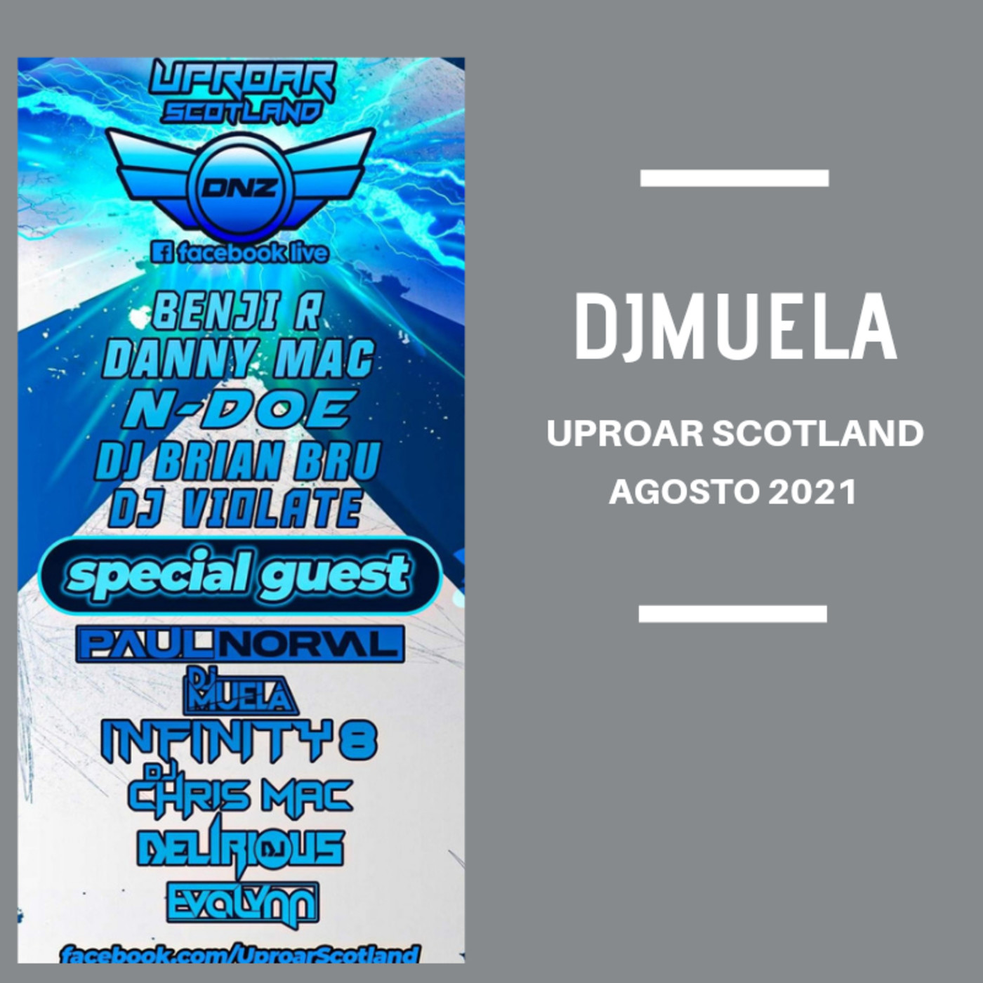 DjMuela Uproar Scotland Agosto 2021 - Episodio exclusivo para mecenas episode artwork