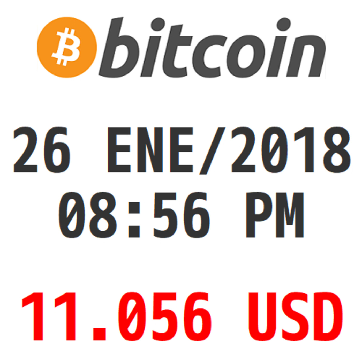 Bitcoin y Criptomonedas 26 ENE/2018 08:56 PM