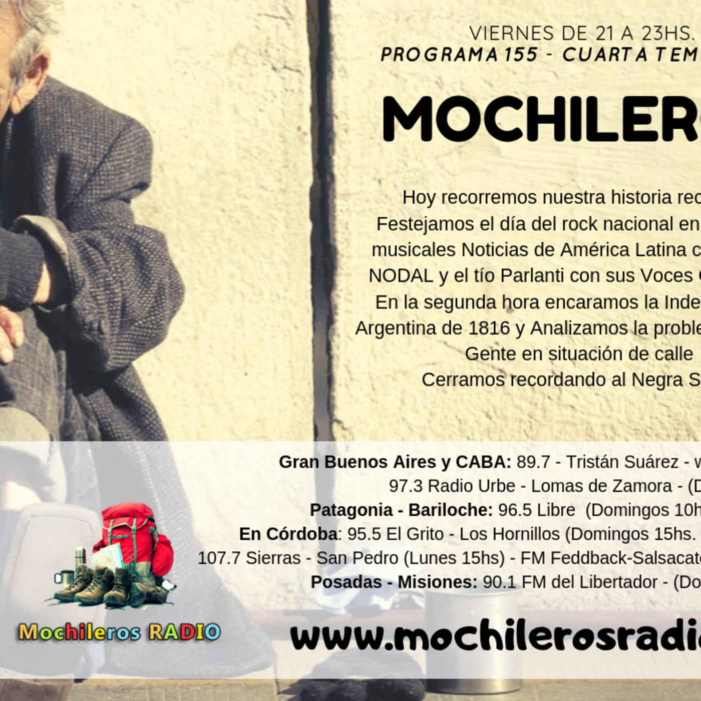 Mochileros 155 12 de Julio de 2019 episode artwork