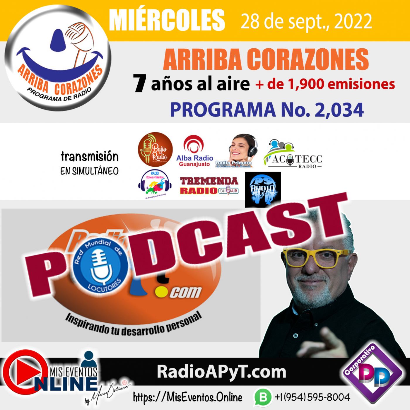 2034-arriba-corazones-2022-09-28-MIERCOLES-GrandesExitos-EnglishClassics episode artwork