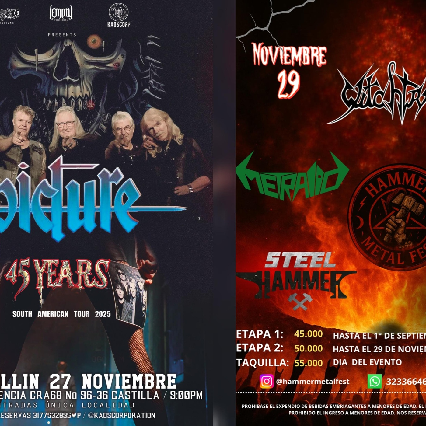   FÉNIX DE ACERO 2025-11-21 PICTURE, HAMMER METAL FEST — El fenix de acero cover