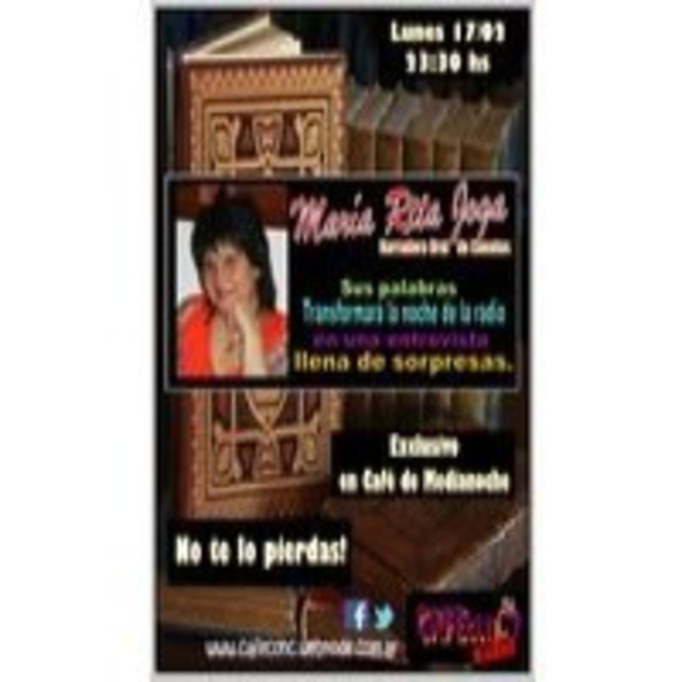 Programa Especial de Café de Medianoche, Entrevista a Maria Rita Joga Programa Especial de Café de Medianoche, Entrevista a Maria Rita Joga