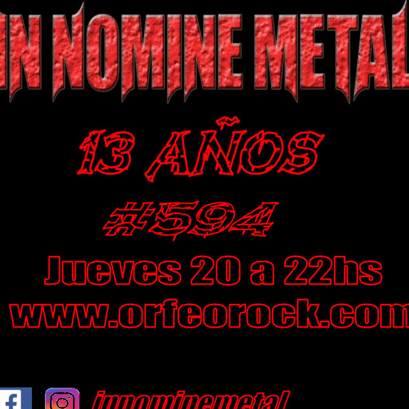 In Nomine Metal 594 - Jueves 21-10-2021 episode artwork