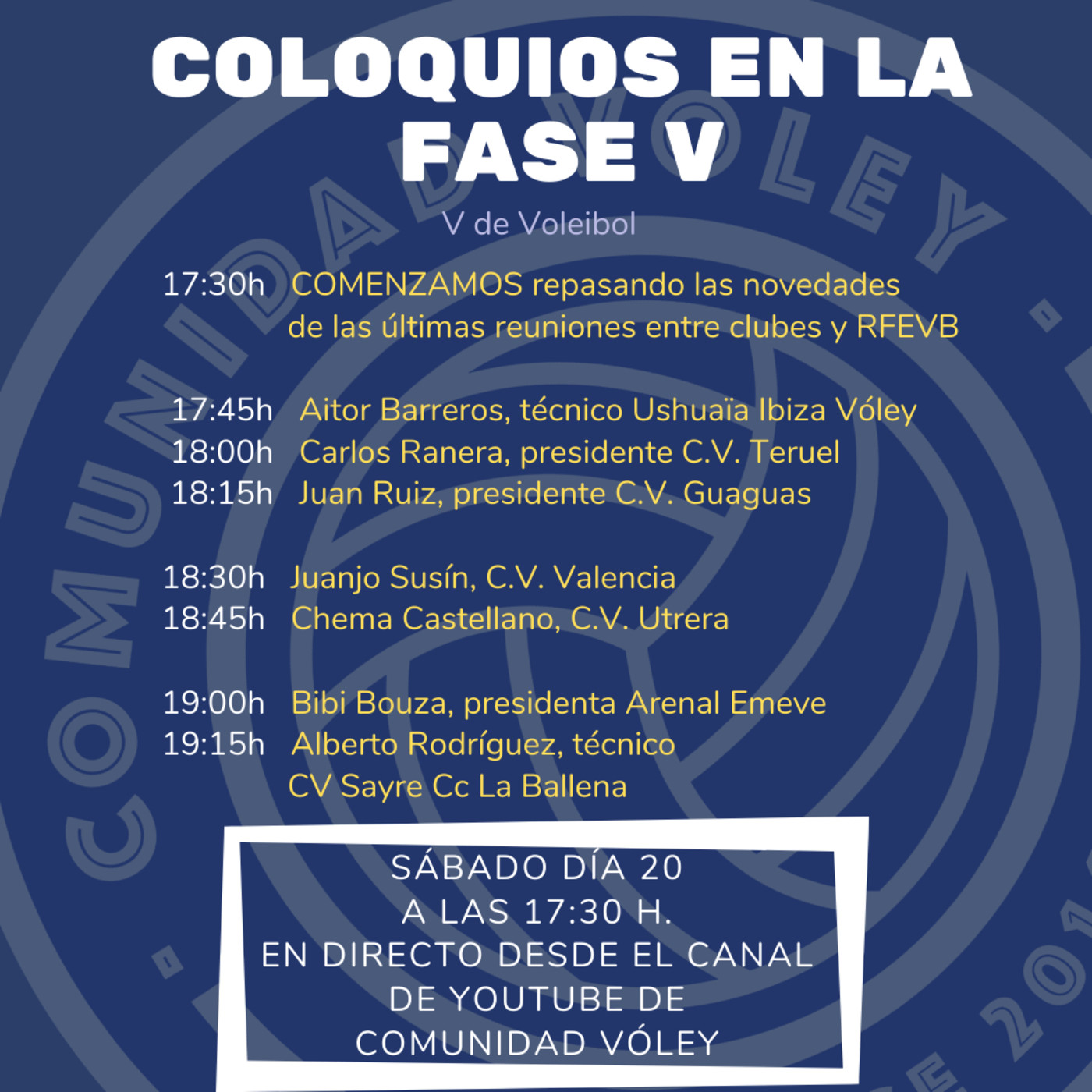 Coloquios confinados